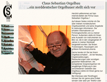 Tablet Screenshot of orgelbau-sebastian.de